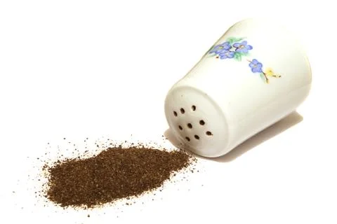Pepper shaker on white background Stock Photos