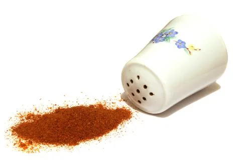 Pepper shaker on white background Stock Photos
