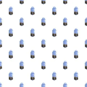 Pepper shakers forming a repeating background pattern Stock Illustration