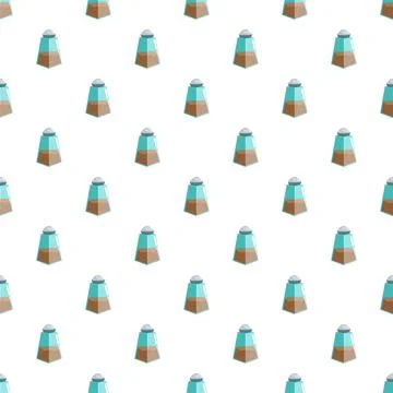 Pepper shakers forming a seamless pattern background Stock Illustration