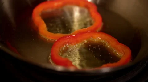 Pepper Sizzling Stock Footage 37146887