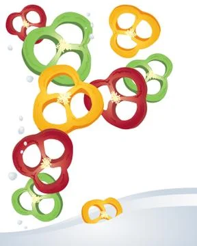 Pepper slice Stock Illustration