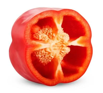 Pepper slices Stock Photos