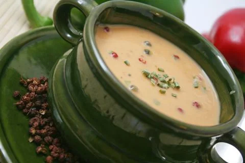 Pepper soup Stock Photos