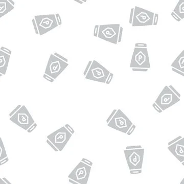 Pepper spice glyph vector seamless pattern black Stock Illustration