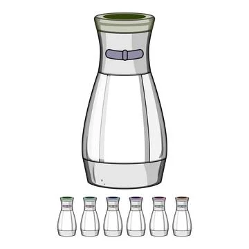 Pepper spice grinder cartoon vector graphic Stock Illustration