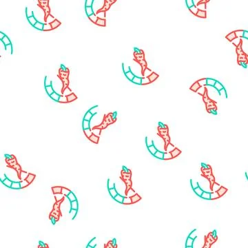 Pepper spice taste scale vector seamless pattern Stock Illustration