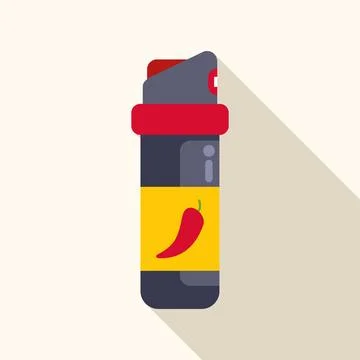 Pepper spray canister representing personal self defense Stock Illustration