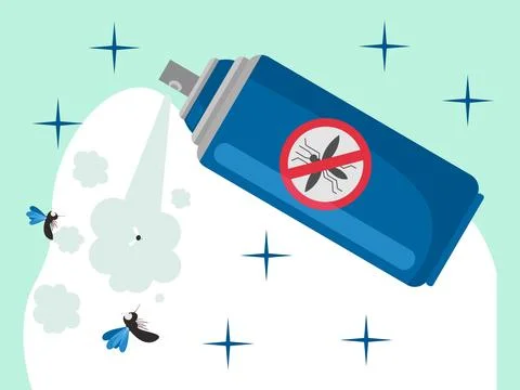 Pepper Spray Concept Illustration Stock Illustration