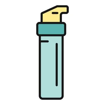 Pepper spray container icon representing self defense Ilustración de archivo