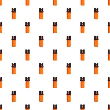 Pepper spray defense tool seamless pattern Stock Illustration