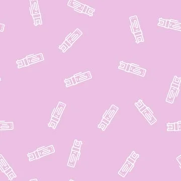 Pepper spray line seamless pattern Stock Illustration