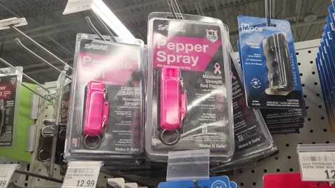 Pepper Spray Retailer Stock Footage 196001089