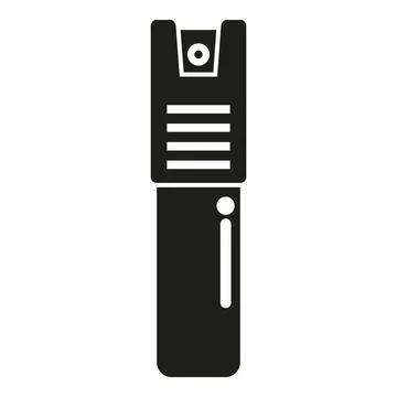 Pepper spray self defense personal safety icon vector Stock Illustration