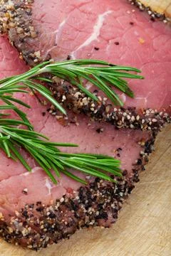 Pepper steak raw Stock Photos