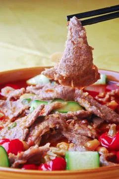 Pepper stew lamb Stock Photos