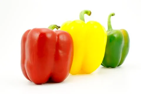Pepper three-coloured Stock Photos