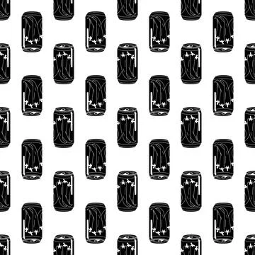 Pepper tin can pattern seamless vector Stock Illustration