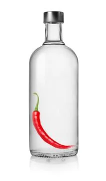 Pepper vodka Stock Photos