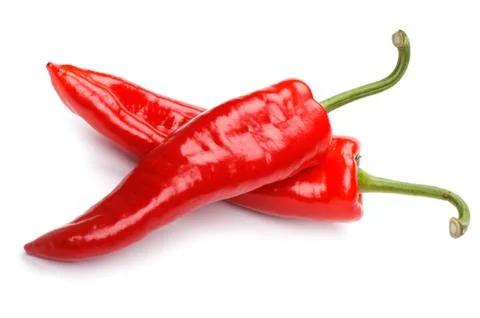 Pepper on white background Foto stock