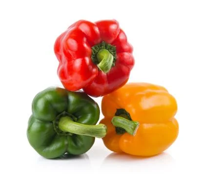 Pepper on white background Stock Photos