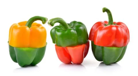 Pepper on white background Stock Photos