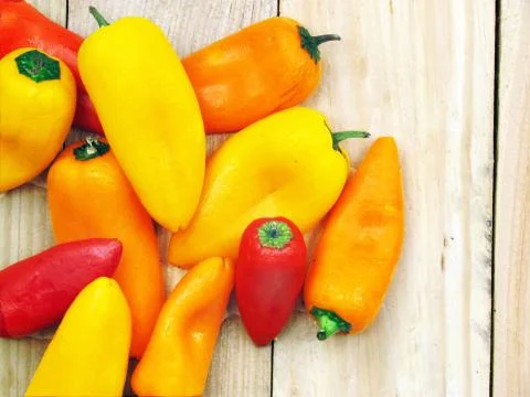 PepperBunchLeftAlign2 Stock Photos