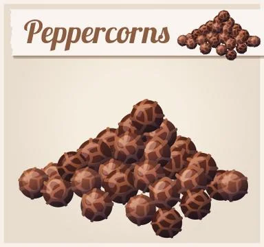 Peppercorns. Cartoon Vector Icon Stock Illustration