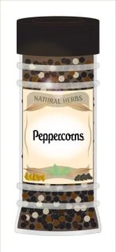 Peppercorns Illustrazione stock
