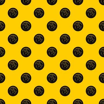 Peppercorns on a plate pattern Stock Illustration