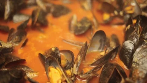 Peppered Mussels Stock Footage 169370483