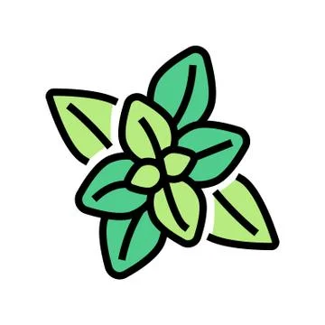 Peppermint aromatherapy color icon vector illustration Stock Illustration