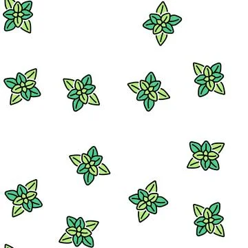 Peppermint aromatherapy color icon vector isolated illustration Stock Illustration