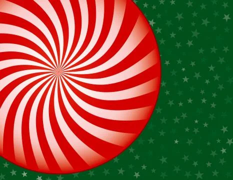 Peppermint candy christmas background Stock Illustration