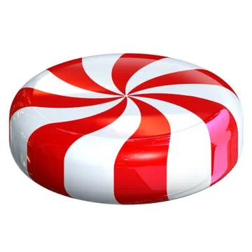 Peppermint candy isolated on white Stock Illustration