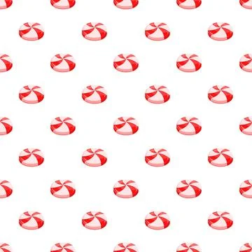 Peppermint candy seamless pattern texture repeating wallpaper Stock Illustration