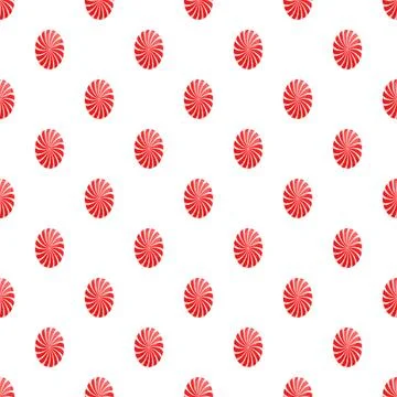 Peppermint candy swirl seamless pattern background Stock Illustration