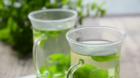 Peppermint Tea Stock Footage 32054964