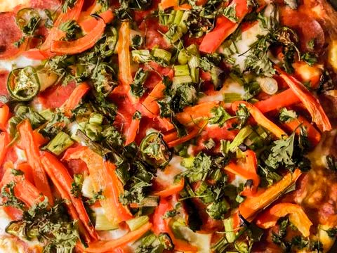 Pepperoni Pizza Background Stock Photos