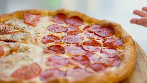 Pepperoni pizza Stock Footage 101750189