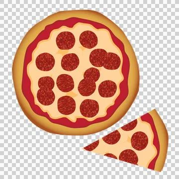 Pepperoni pizza Stock-Illustration