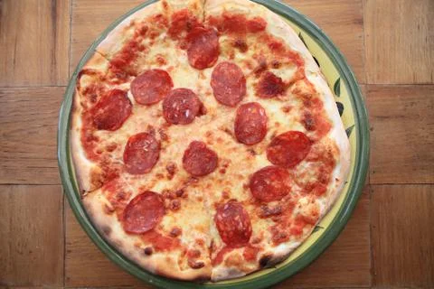 Pepperoni pizza Stock Photos