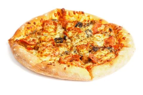 Pepperoni Pizza Stock Photos