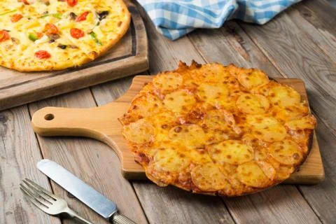 Pepperoni pizza Stock Photos