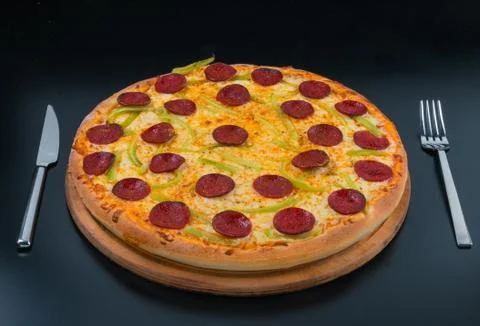 Pepperoni Pizza Stock Photos