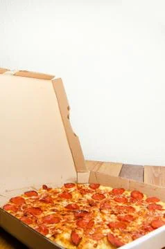 Pepperoni pizza Stock Photos