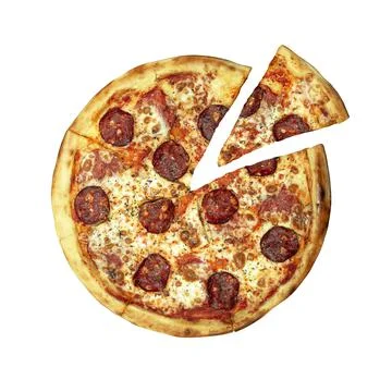 Pepperoni pizza 스톡 사진