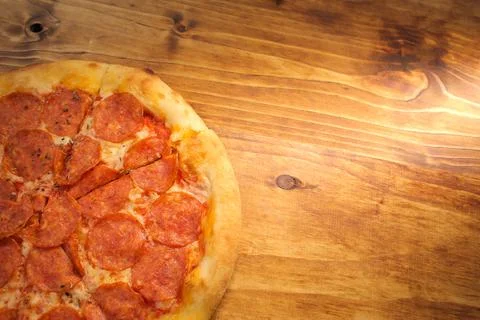 Pepperoni pizza Stock Photos