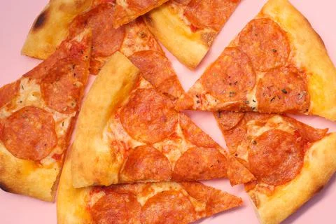 Pepperoni pizza Stock Photos