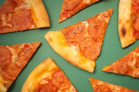 Pepperoni pizza Stock Photos